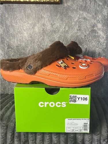 Crocs orange faux fur lined - crocs,