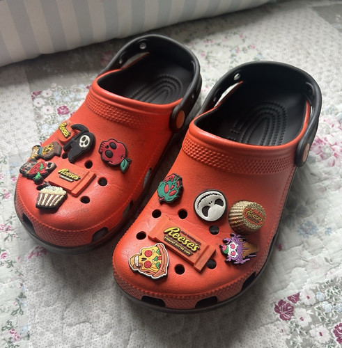 Crocs orange black clog - orange/black,