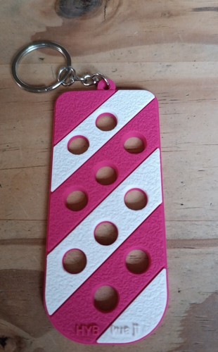 Croc charm keyring pink and - keyring,