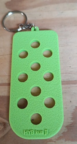 Croc charm keyring - croc, (lime