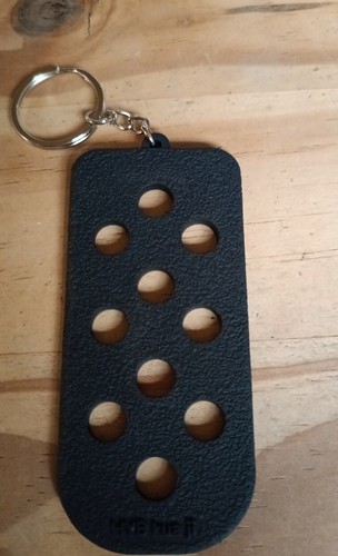 Croc charm keyring - charm, (black)