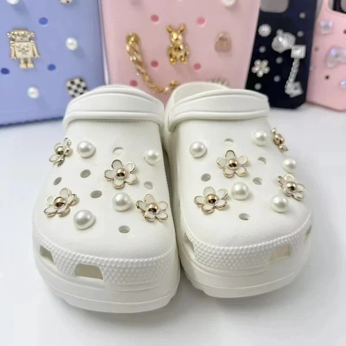 18pcs shoe charms set flower - charms,