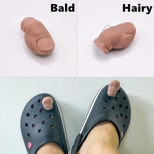 Funny toe shoe charms - shoe,